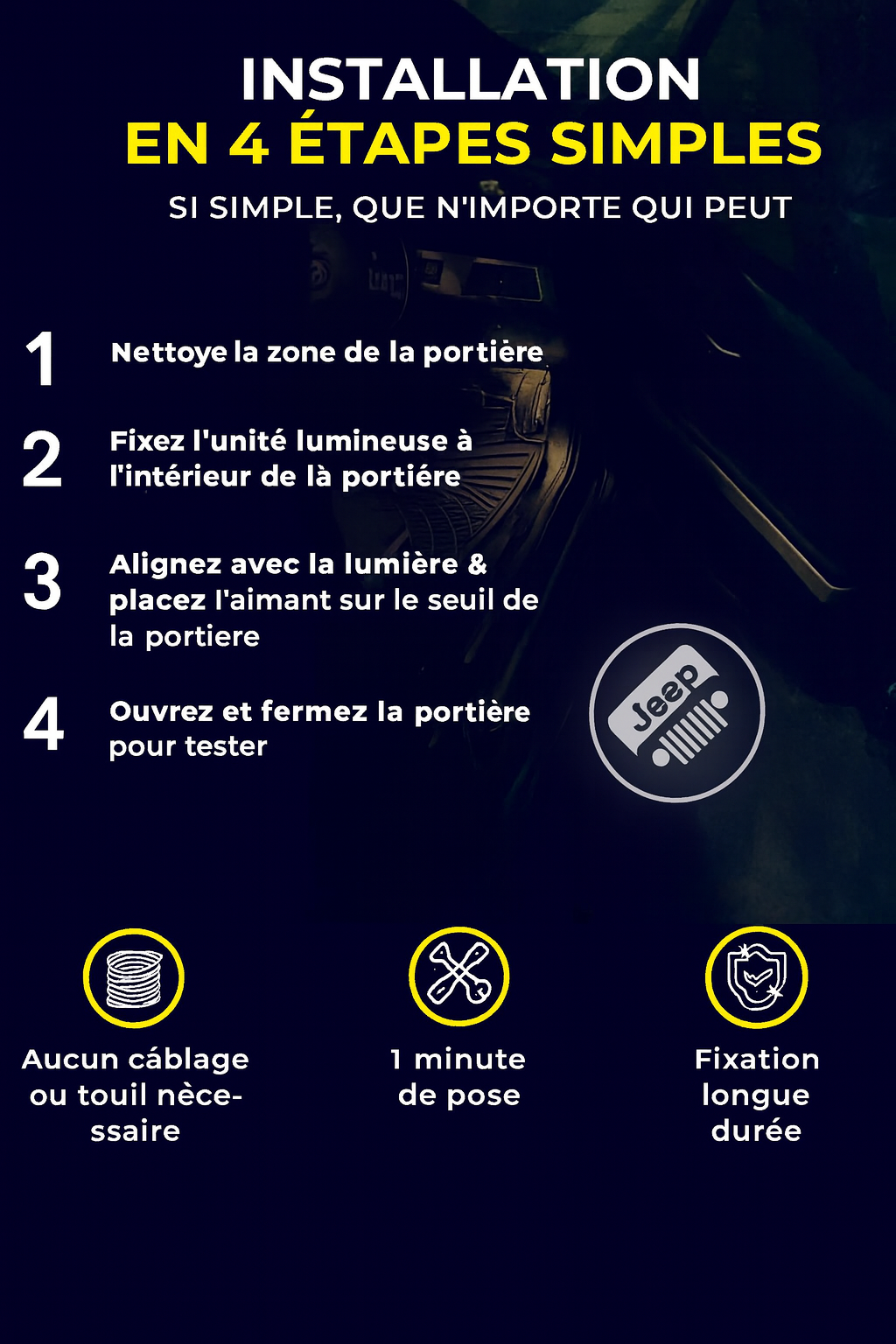 LEDREAM™ – Projecteur LED de Portière pour un effet luxueux 🚗✨